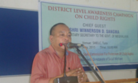 Shri. Winnerson D. Sangma, Chief Guest of the programme